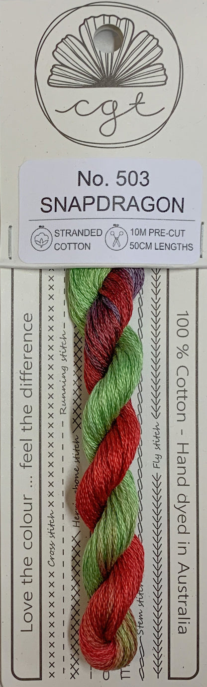 Signature Range by Cottage Garden Threads Multi-variegated Six-Stranded Floss 100 - 900s