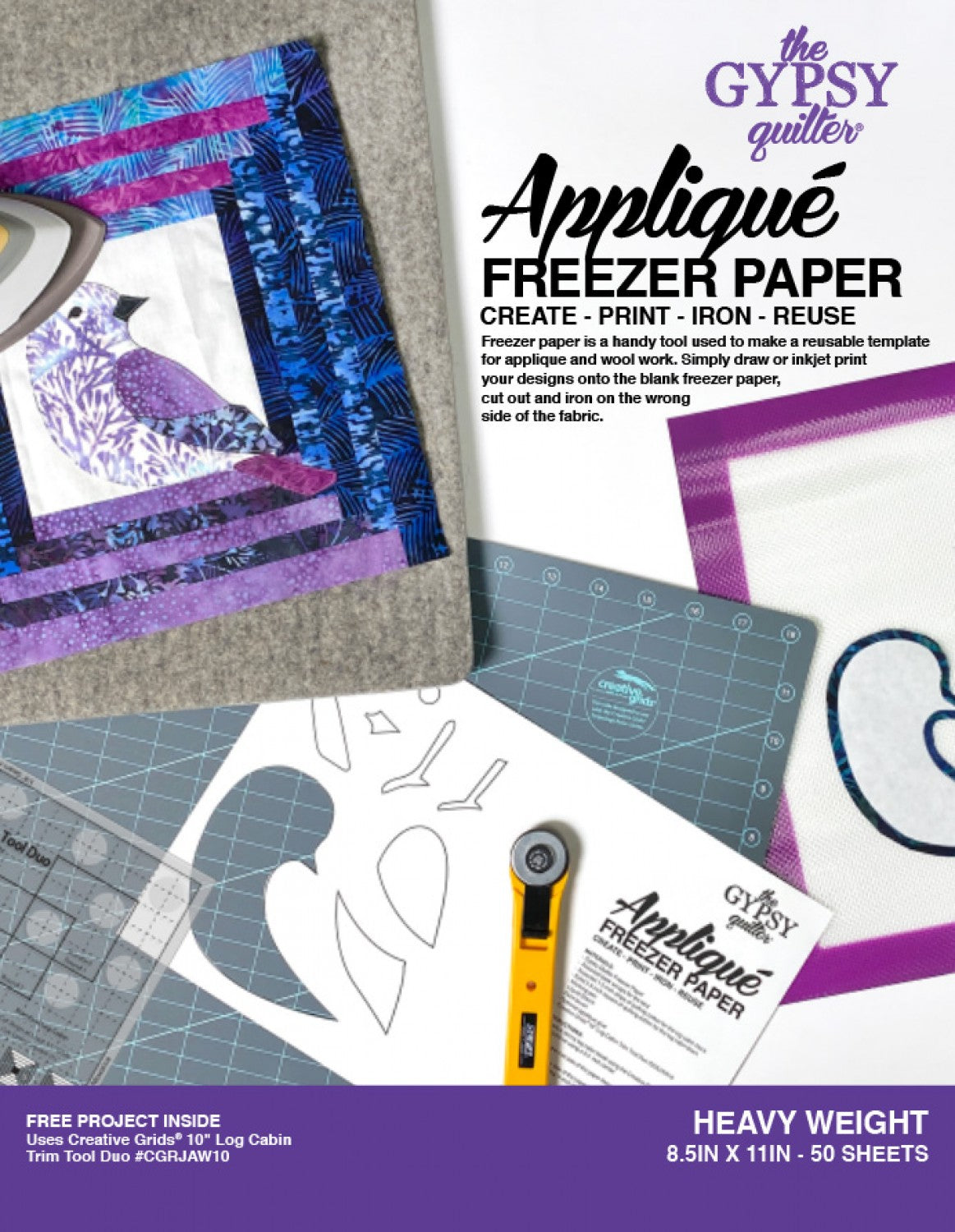 Applique Freezer Paper by The Gypsy Quilter – Red Thread Studio