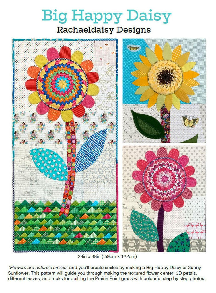 Big Happy Daisy quilt pattern by Rachaeldaisy Designs