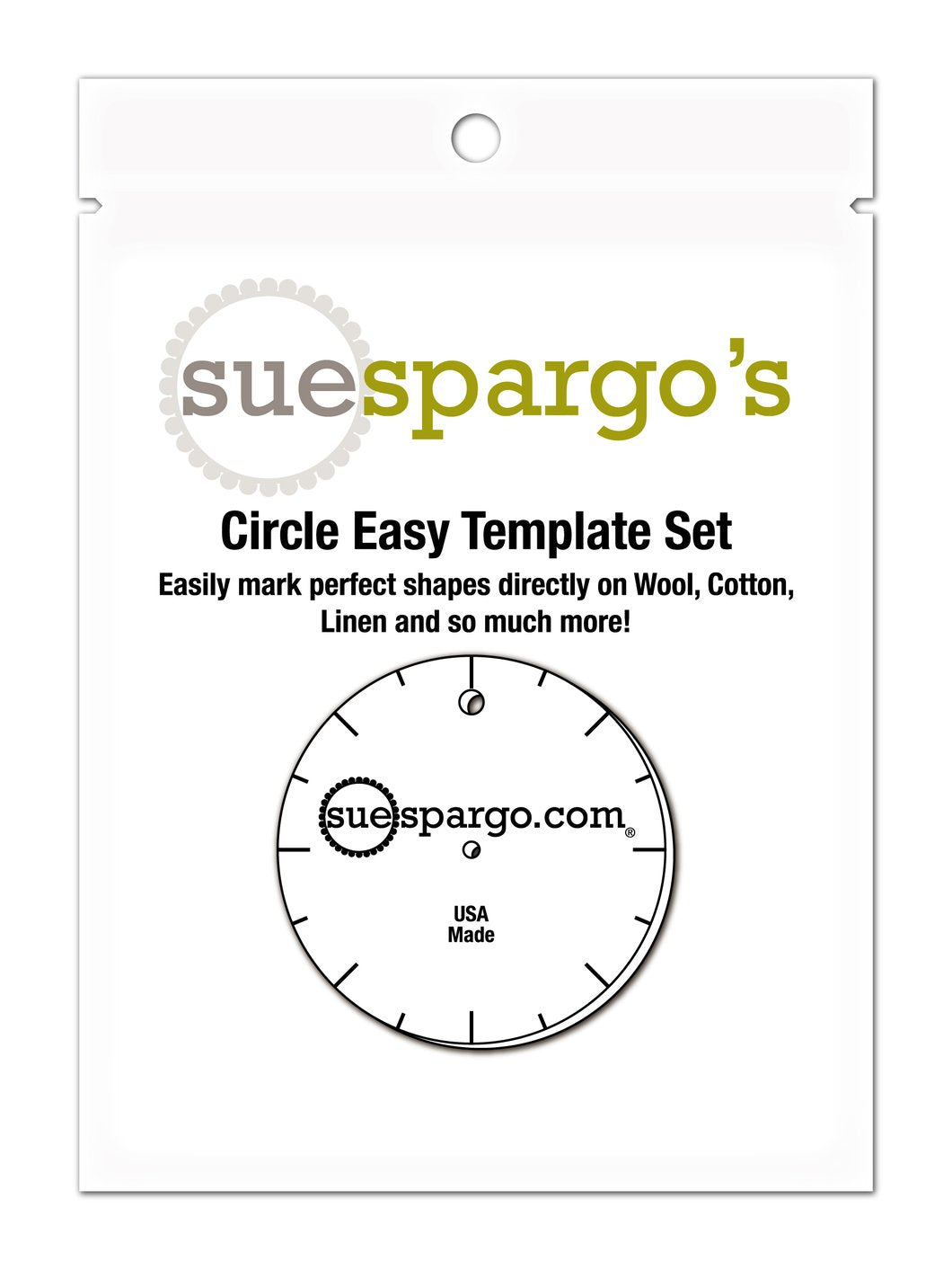 Circle Ruler - Creative Stitching Templates by Sue Spargo