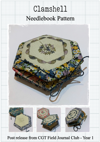 Clamshell Needlebook Kit by Cottage Garden Threads