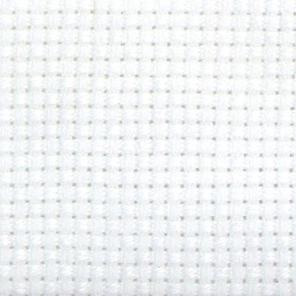  16 Count Aida Cloth Embroidery Counted Cross Stitch Fabric,  White, 59W x 19L