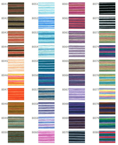 Seasons Variegated Embroidery Floss (8000 series) By Cosmo Lecien Corporation | Red Thread Studio