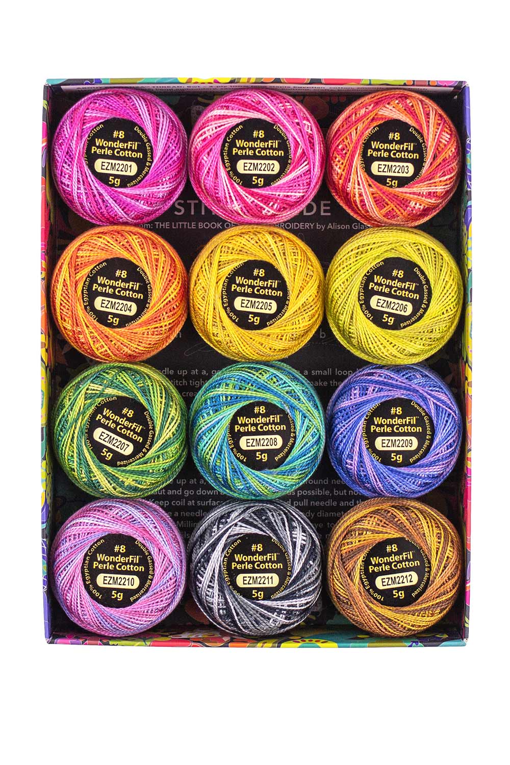Perle Cotton Thread Box by Alison Glass for WonderFil - Stars