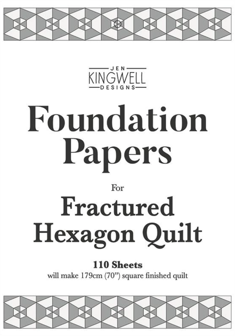 Fractured Hexagon Foundation Papers by Jen Kingwell Designs