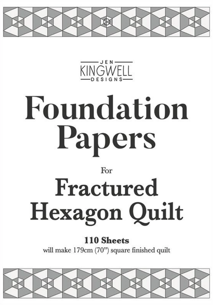 Fractured Hexagon Foundation Papers by Jen Kingwell Designs