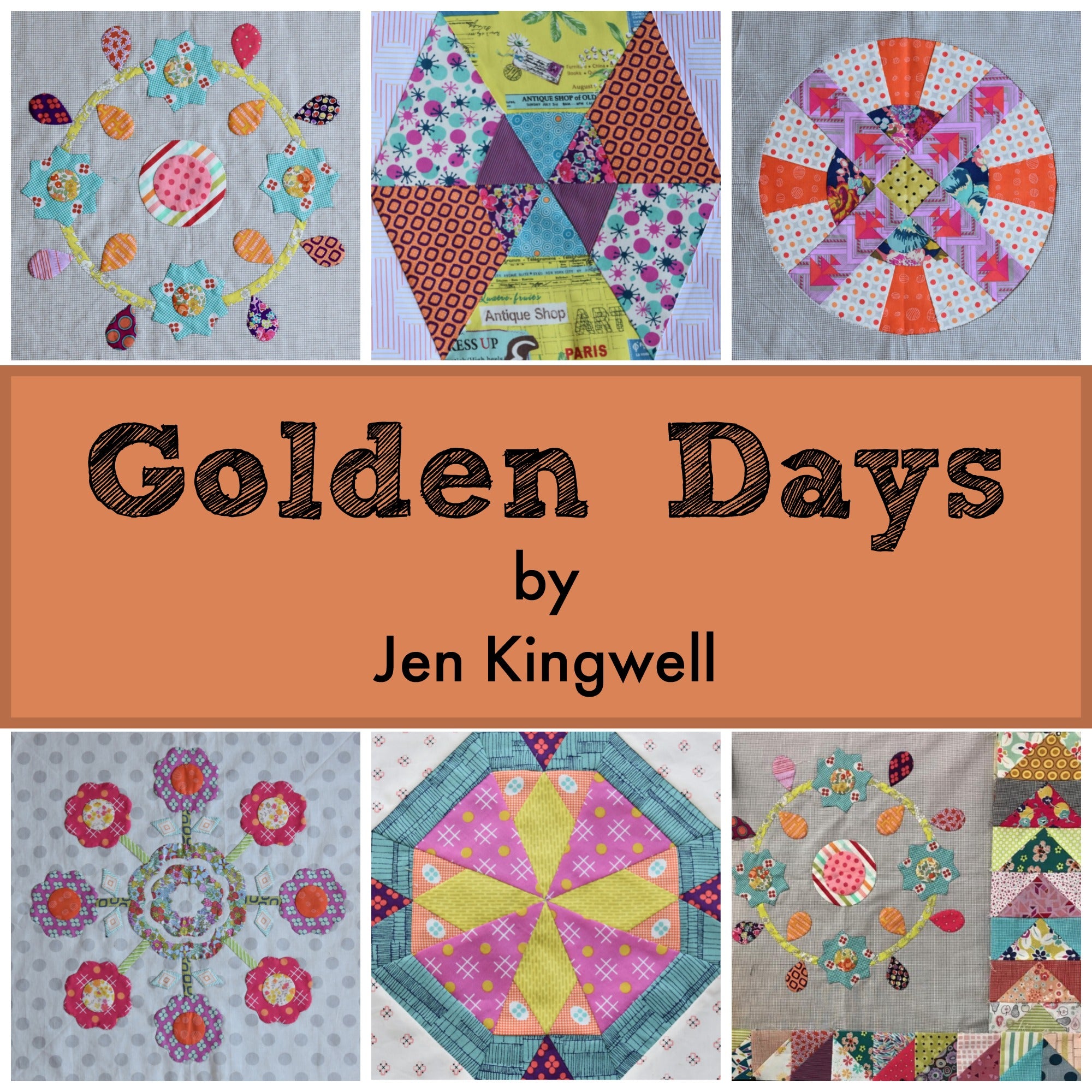 Golden Days - Template of the Month Program by Jen Kingwell- Join Anyt –  Red Thread Studio