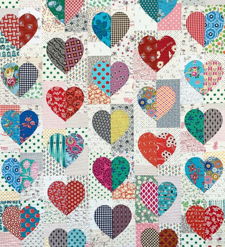 Groove Is In The Heart quilt pattern by Rachaeldaisy Designs