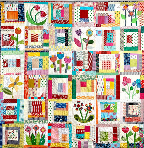 Grow Free Wildflowers quilt pattern by Rachaeldaisy Designs – Red ...