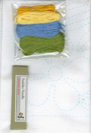 Sashiko World Hawaii Plumeria Kit