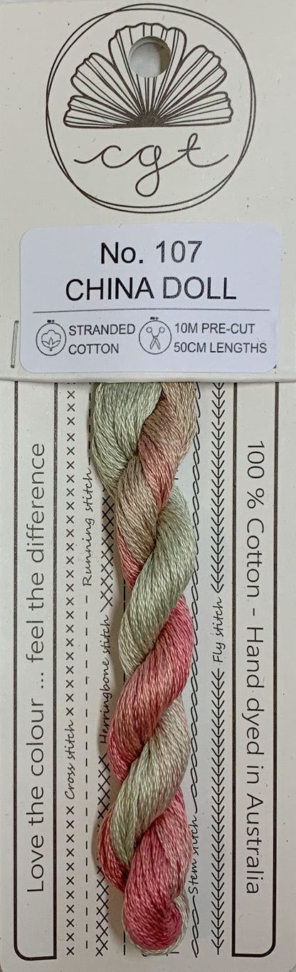 Signature Range by Cottage Garden Threads Multi-variegated Six-Stranded Floss - Retired Threads