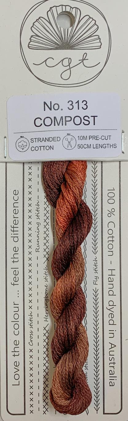 Signature Range by Cottage Garden Threads Multi-variegated Six-Stranded Floss 100 - 900s
