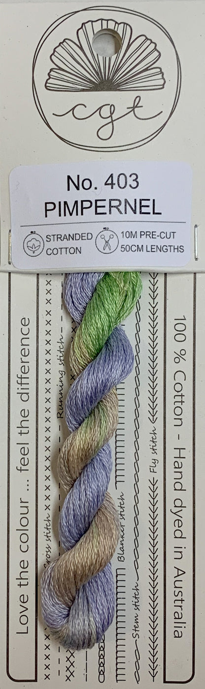Signature Range by Cottage Garden Threads Multi-variegated Six-Stranded Floss - Retired Threads