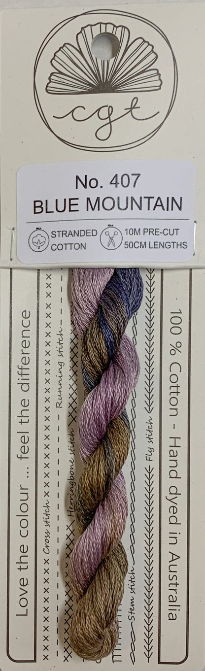 Signature Range by Cottage Garden Threads Multi-variegated Six-Stranded Floss - Retired Threads