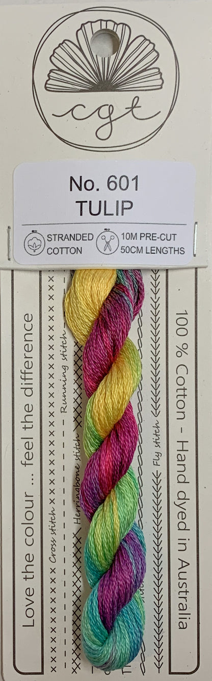Signature Range by Cottage Garden Threads Multi-variegated Six-Stranded Floss 100 - 900s