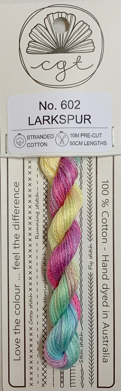 Signature Range by Cottage Garden Threads Multi-variegated Six-Stranded Floss 100 - 900s