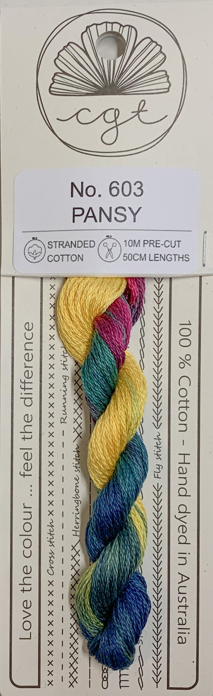 Signature Range by Cottage Garden Threads Multi-variegated Six-Stranded Floss 100 - 900s
