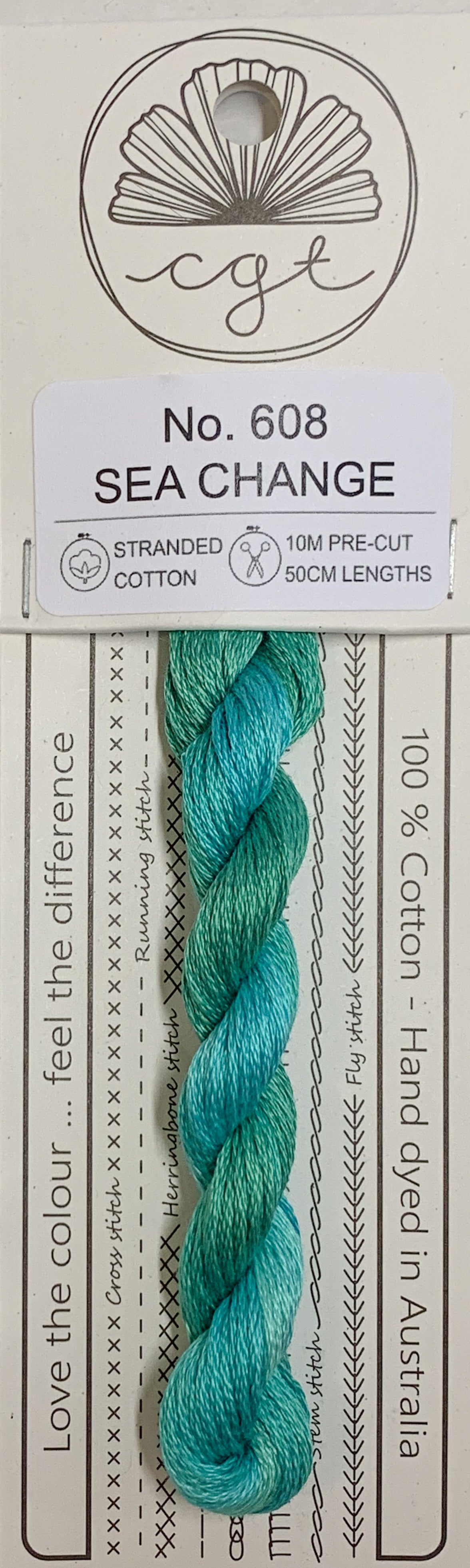 Signature Range by Cottage Garden Threads Multi-variegated Six-Stranded Floss 100 - 900s