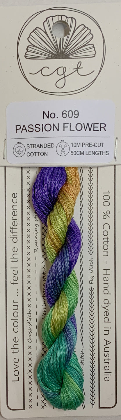 Signature Range by Cottage Garden Threads Multi-variegated Six-Stranded Floss 100 - 900s