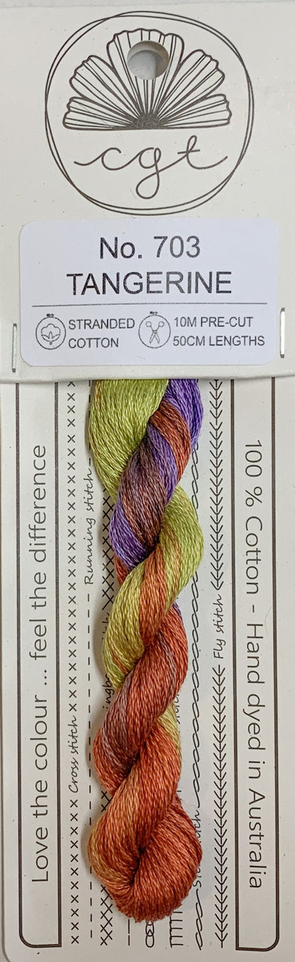Signature Range by Cottage Garden Threads Multi-variegated Six-Stranded Floss - Retired Threads