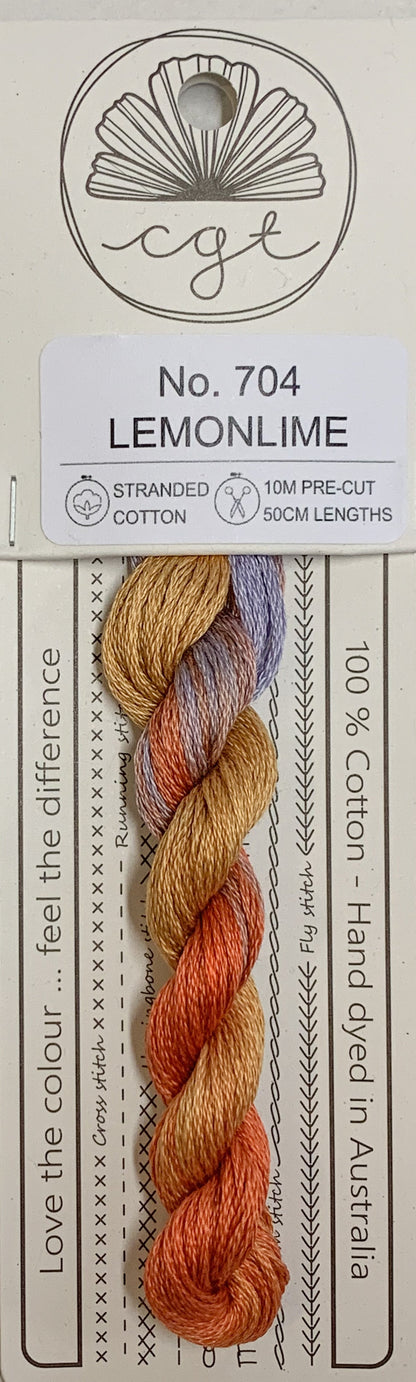 Signature Range by Cottage Garden Threads Multi-variegated Six-Stranded Floss - Retired Threads