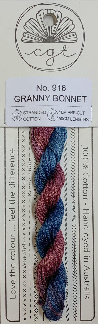 Signature Range by Cottage Garden Threads Multi-variegated Six-Stranded Floss - Retired Threads