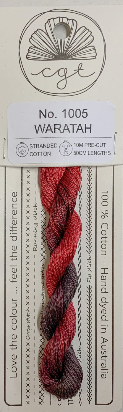 Signature Range by Cottage Garden Threads Multi-variegated Six-Stranded Floss - Retired Threads
