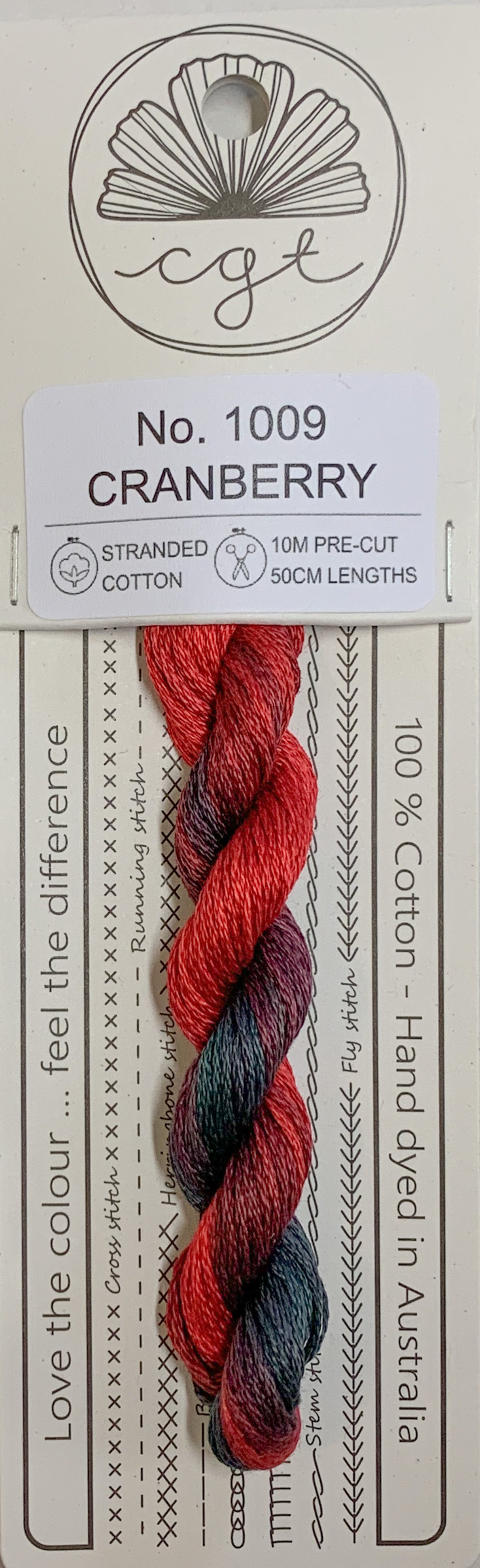 Signature Range by Cottage Garden Threads Multi-variegated Six-Stranded Floss - Retired Threads