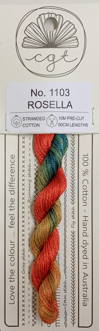 Signature Range by Cottage Garden Threads Multi-variegated Six-stranded Floss 1000 - 2000s