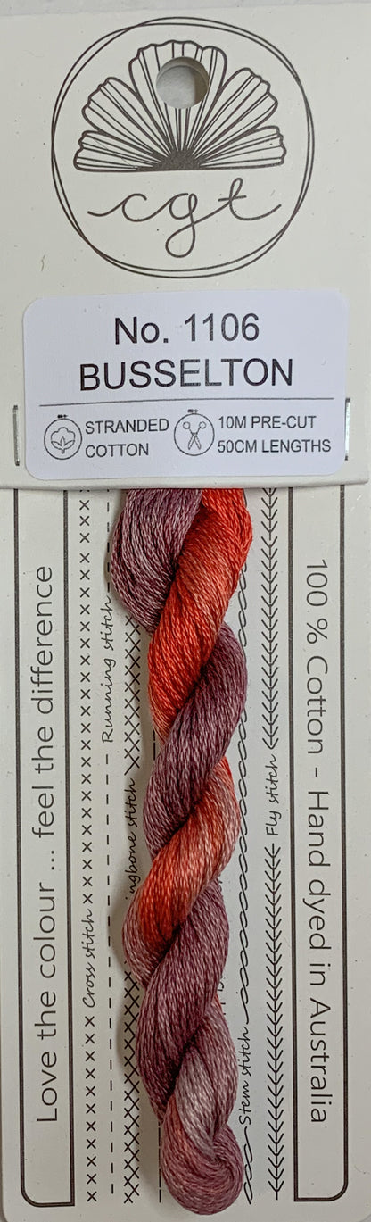 Signature Range by Cottage Garden Threads Multi-variegated Six-Stranded Floss - Retired Threads