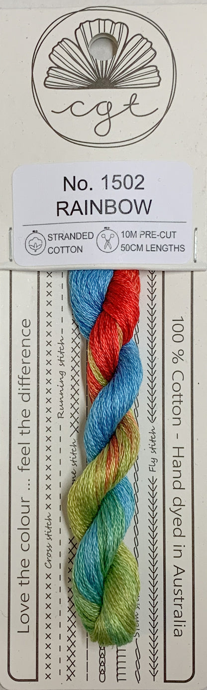 Signature Range by Cottage Garden Threads Multi-variegated Six-stranded Floss 1000 - 2000s