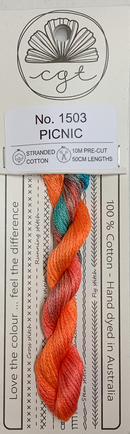 Signature Range by Cottage Garden Threads Multi-variegated Six-Stranded Floss - Retired Threads