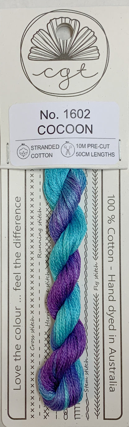 Signature Range by Cottage Garden Threads Multi-variegated Six-stranded Floss 1000 - 2000s