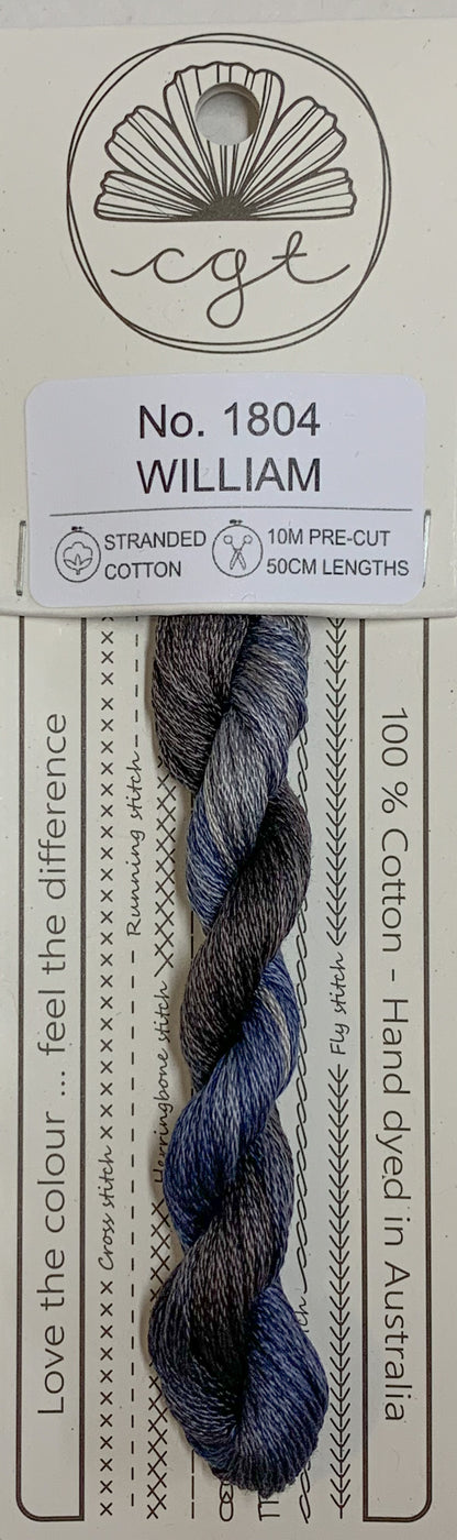 Signature Range by Cottage Garden Threads Multi-variegated Six-Stranded Floss - Retired Threads