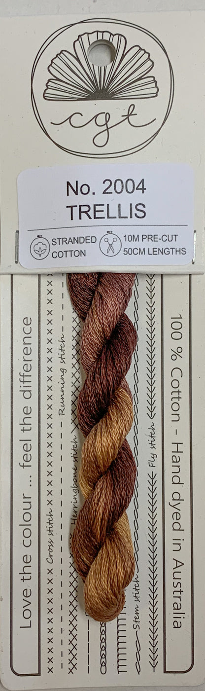Signature Range by Cottage Garden Threads Multi-variegated Six-Stranded Floss - Retired Threads