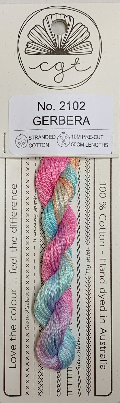 Signature Range by Cottage Garden Threads Multi-variegated Six-stranded Floss 1000 - 2000s
