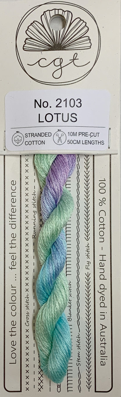 Signature Range by Cottage Garden Threads Multi-variegated Six-stranded Floss 1000 - 2000s
