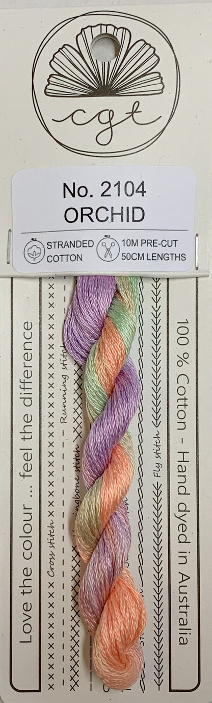 Signature Range by Cottage Garden Threads Multi-variegated Six-Stranded Floss - Retired Threads