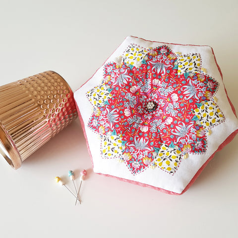 Indulgence Pincushion Pattern or Kit by Sharon Burgess for Lilabelle Lane Creations