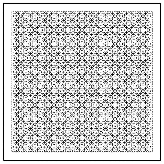 Sashiko Sampler Juji-hanazashi H-1016/H-2016