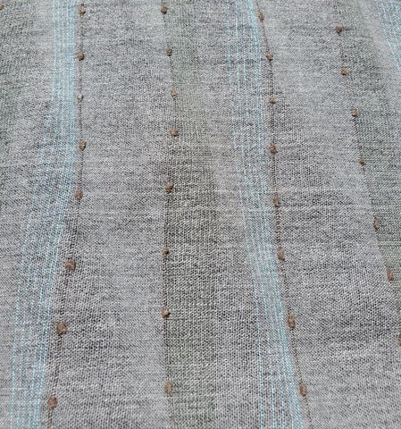 Kobayashi - Yarn Dyed Woven - Grey with Lines