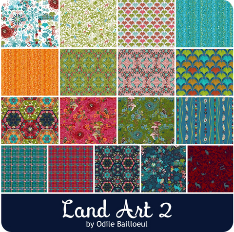 Land Art 2 by Odile Bailloeul for Free Spirit Fabrics - Fat Quarter Bundle