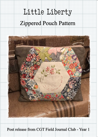 Little Liberty Zippered Pouch Kit by Cottage Garden Threads