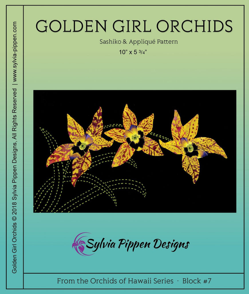 Orchids of Hawaii Series by Sylvia Pippen Designs - Golden Girl Orchids