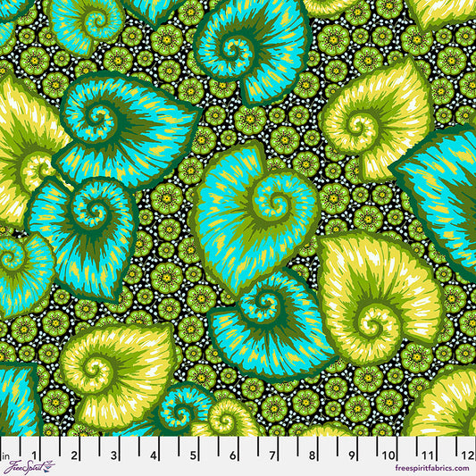 Tropicalism by Odile Bailloeul for Free Spirit Fabrics - Begonia PWOB075.Green