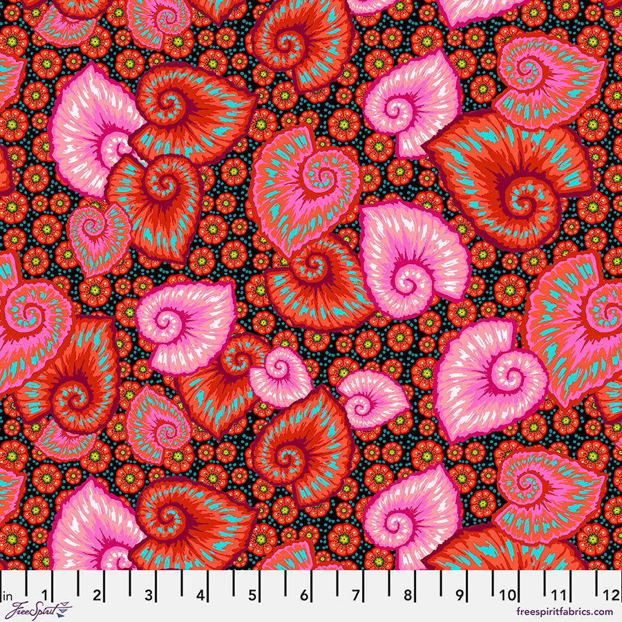 Tropicalism by Odile Bailloeul for Free Spirit Fabrics - Small Begonia PWOB076.Rouge