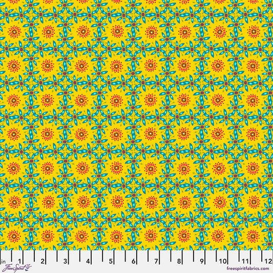 Tropicalism by Odile Bailloeul for Free Spirit Fabrics - Corossol PWOB081.Yellow