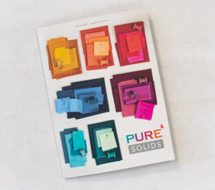 Pure Solids by Art Gallery Fabrics Color Card - includes all 162 colors