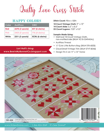 Quilty Love Cross Stitch pattern by Lori Holt for It's Sew Emma