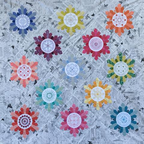 Razz-a-dazzle quilt pattern by Hugs'n Kisses